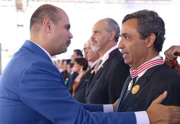Cerimônia de entrega da Medalha Juscelino Kubitschek, em Diamantina