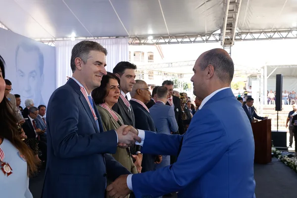 Cerimônia de entrega da Medalha Juscelino Kubitschek, em Diamantina