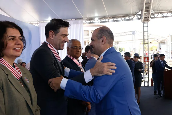Cerimônia de entrega da Medalha Juscelino Kubitschek, em Diamantina