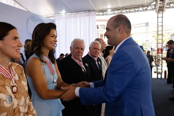 Cerimônia de entrega da Medalha Juscelino Kubitschek, em Diamantina