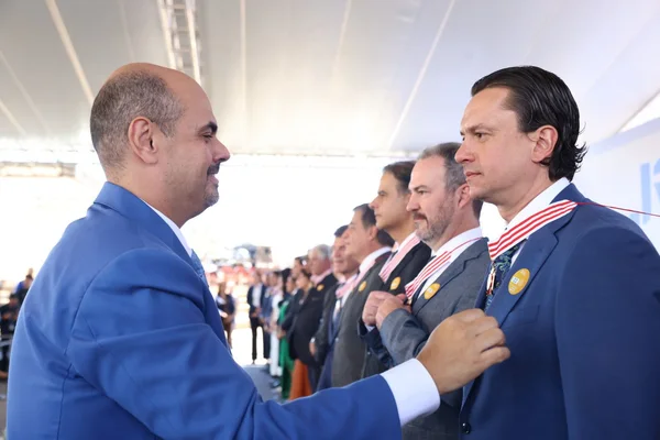 Cerimônia de entrega da Medalha Juscelino Kubitschek, em Diamantina