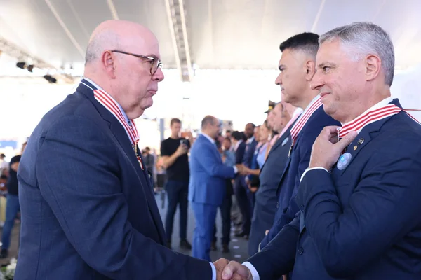 Cerimônia de entrega da Medalha Juscelino Kubitschek, em Diamantina