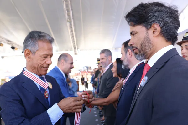 Cerimônia de entrega da Medalha Juscelino Kubitschek, em Diamantina