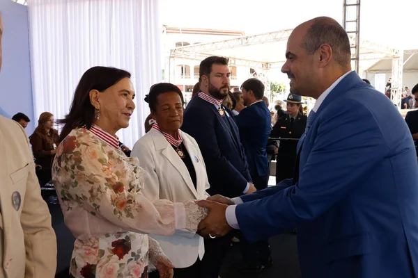 Cerimônia de entrega da Medalha Juscelino Kubitschek, em Diamantina