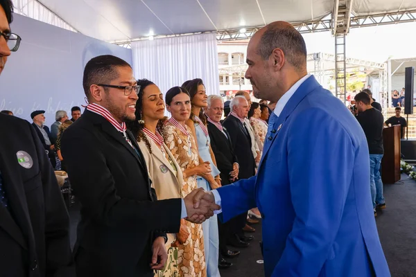 Cerimônia de entrega da Medalha Juscelino Kubitschek, em Diamantina