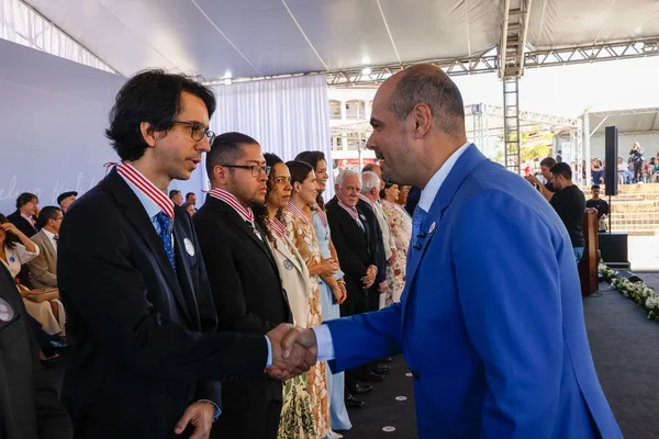 Cerimônia de entrega da Medalha Juscelino Kubitschek, em Diamantina
