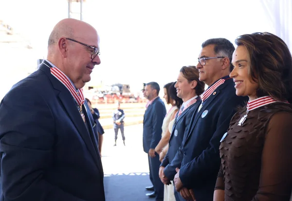 Cerimônia de entrega da Medalha Juscelino Kubitschek, em Diamantina