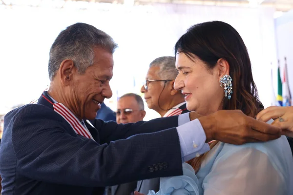 Cerimônia de entrega da Medalha Juscelino Kubitschek, em Diamantina