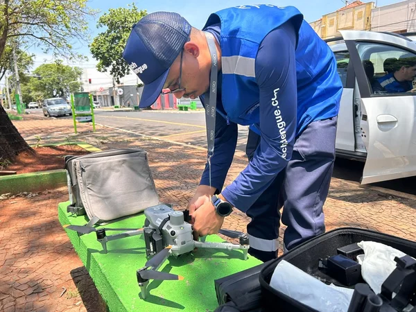 Maior operação de drones de Minas mapeia focos do Aedes aegypti em Uberaba antes do período chuvoso