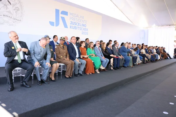 Cerimônia de entrega da Medalha Juscelino Kubitschek, em Diamantina