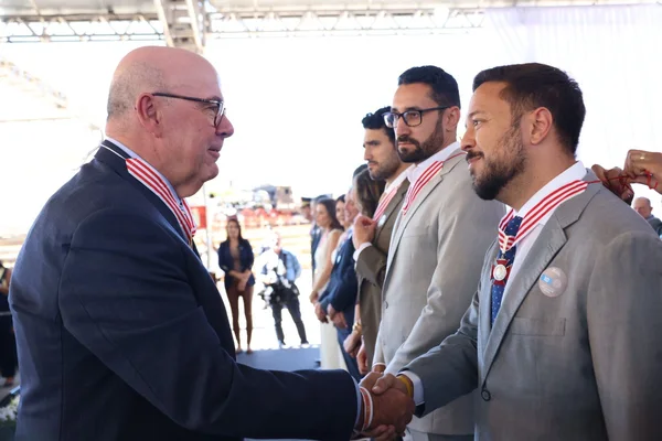 Cerimônia de entrega da Medalha Juscelino Kubitschek, em Diamantina