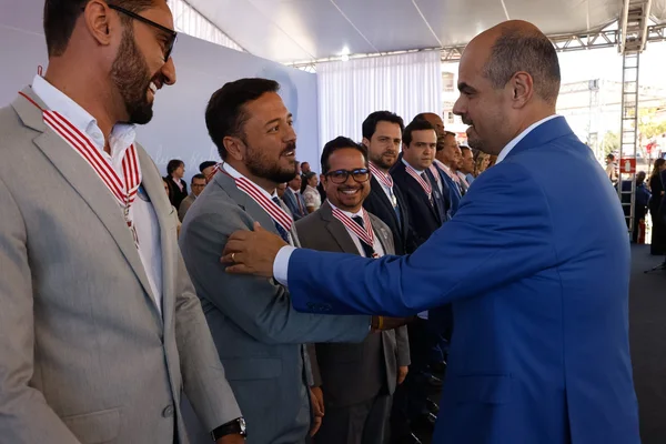 Cerimônia de entrega da Medalha Juscelino Kubitschek, em Diamantina