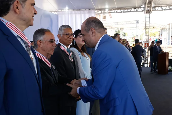 Cerimônia de entrega da Medalha Juscelino Kubitschek, em Diamantina