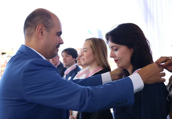 Cerimônia de entrega da Medalha Juscelino Kubitschek, em Diamantina