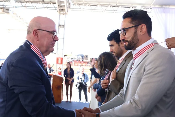 Cerimônia de entrega da Medalha Juscelino Kubitschek, em Diamantina