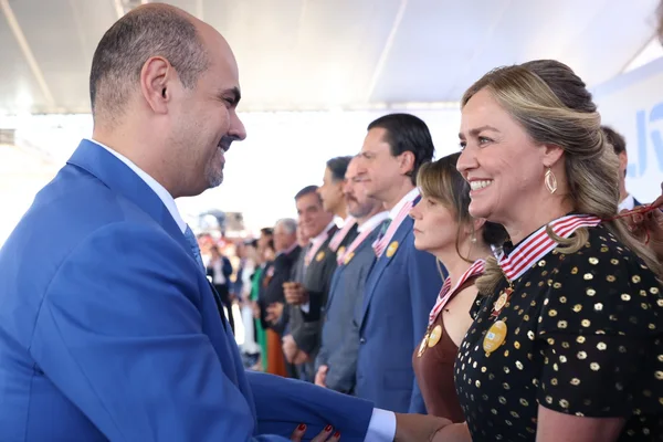 Cerimônia de entrega da Medalha Juscelino Kubitschek, em Diamantina