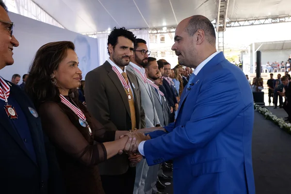 Cerimônia de entrega da Medalha Juscelino Kubitschek, em Diamantina