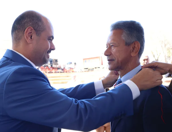 Cerimônia de entrega da Medalha Juscelino Kubitschek, em Diamantina