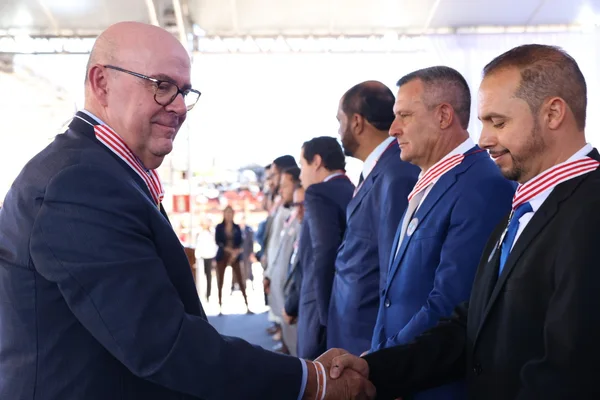 Cerimônia de entrega da Medalha Juscelino Kubitschek, em Diamantina