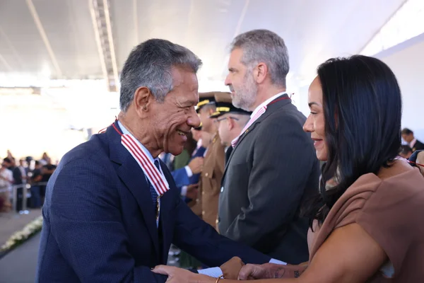 Cerimônia de entrega da Medalha Juscelino Kubitschek, em Diamantina