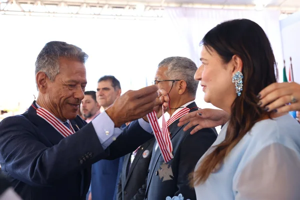 Cerimônia de entrega da Medalha Juscelino Kubitschek, em Diamantina