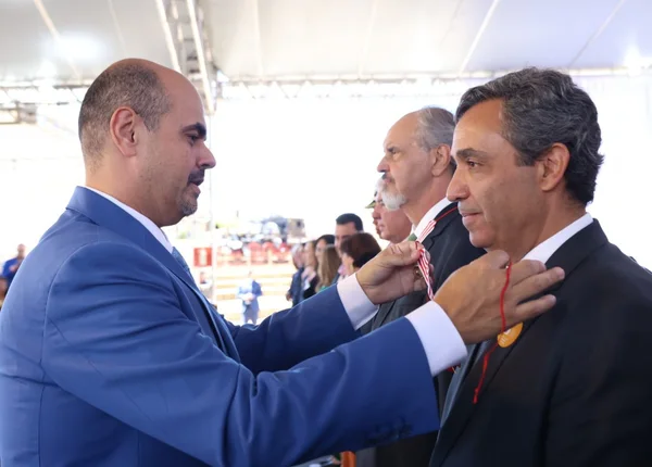 Cerimônia de entrega da Medalha Juscelino Kubitschek, em Diamantina