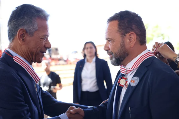 Cerimônia de entrega da Medalha Juscelino Kubitschek, em Diamantina