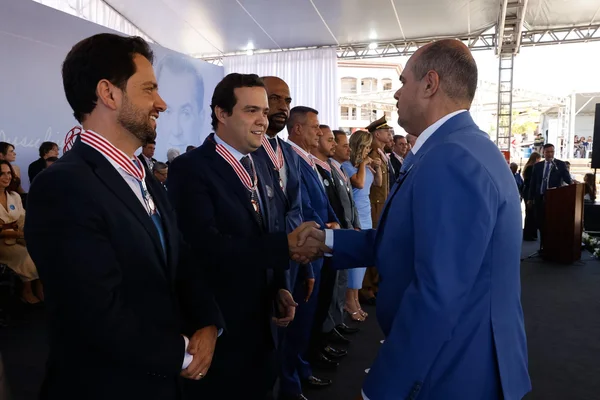 Cerimônia de entrega da Medalha Juscelino Kubitschek, em Diamantina