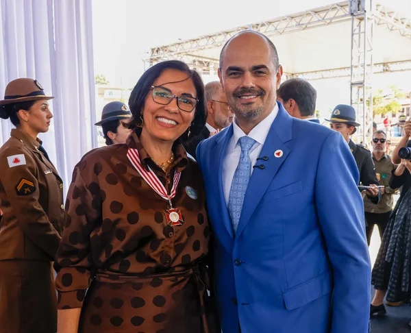 Cerimônia de entrega da Medalha Juscelino Kubitschek, em Diamantina
