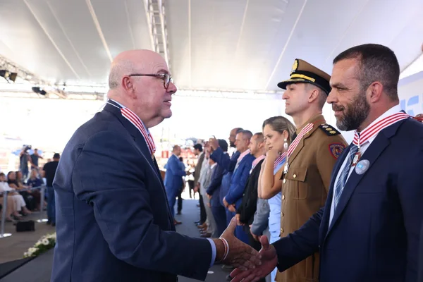 Cerimônia de entrega da Medalha Juscelino Kubitschek, em Diamantina
