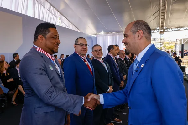 Cerimônia de entrega da Medalha Juscelino Kubitschek, em Diamantina