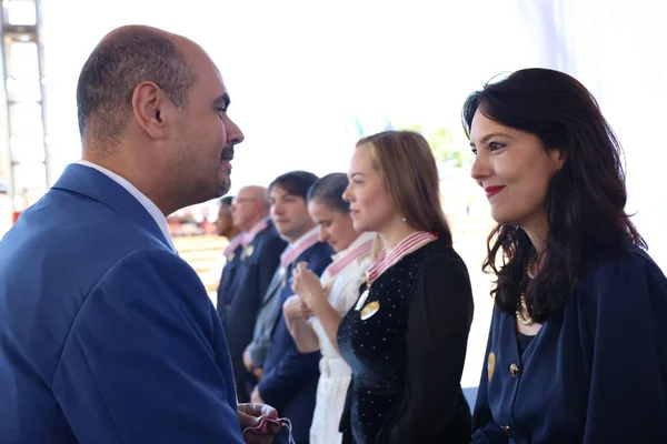 Cerimônia de entrega da Medalha Juscelino Kubitschek, em Diamantina