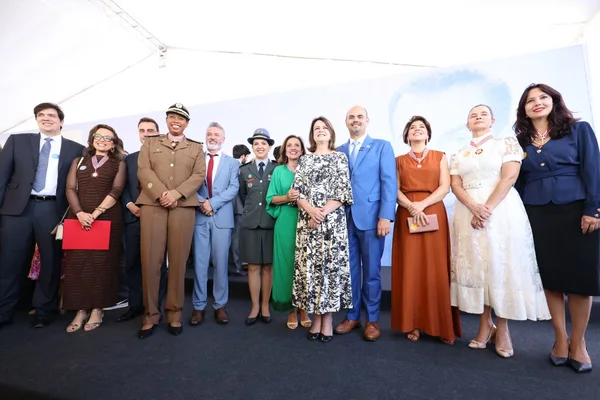 Cerimônia de entrega da Medalha Juscelino Kubitschek, em Diamantina