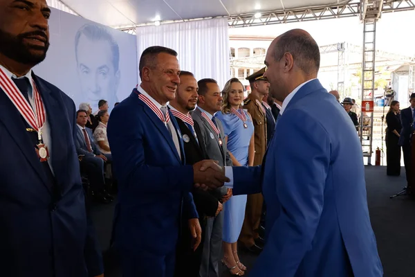 Cerimônia de entrega da Medalha Juscelino Kubitschek, em Diamantina