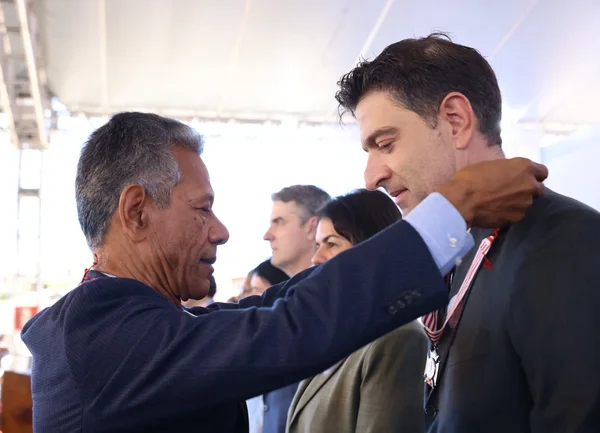Cerimônia de entrega da Medalha Juscelino Kubitschek, em Diamantina