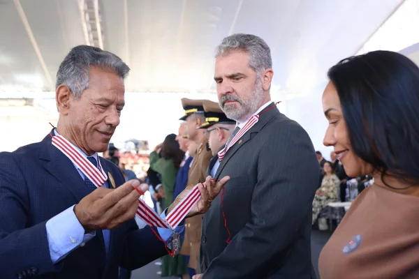 Cerimônia de entrega da Medalha Juscelino Kubitschek, em Diamantina