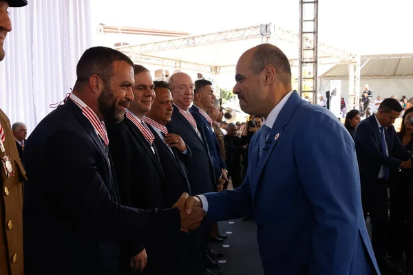 Cerimônia de entrega da Medalha Juscelino Kubitschek, em Diamantina
