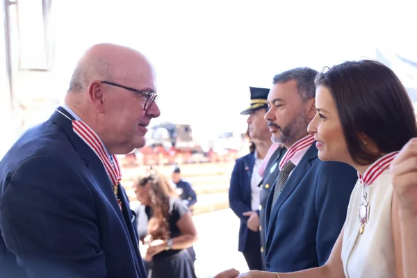 Cerimônia de entrega da Medalha Juscelino Kubitschek, em Diamantina