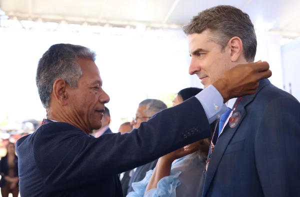 Cerimônia de entrega da Medalha Juscelino Kubitschek, em Diamantina