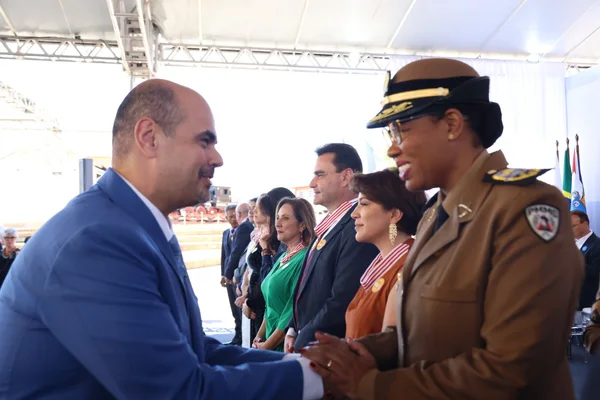 Cerimônia de entrega da Medalha Juscelino Kubitschek, em Diamantina