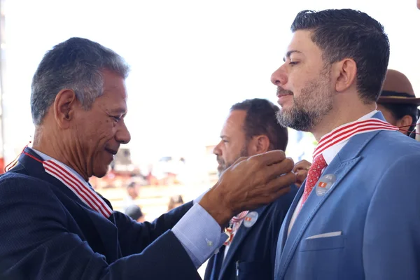 Cerimônia de entrega da Medalha Juscelino Kubitschek, em Diamantina