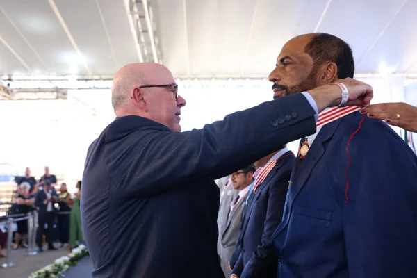Cerimônia de entrega da Medalha Juscelino Kubitschek, em Diamantina