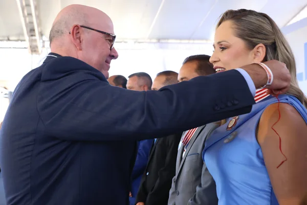 Cerimônia de entrega da Medalha Juscelino Kubitschek, em Diamantina
