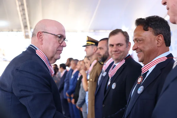 Cerimônia de entrega da Medalha Juscelino Kubitschek, em Diamantina