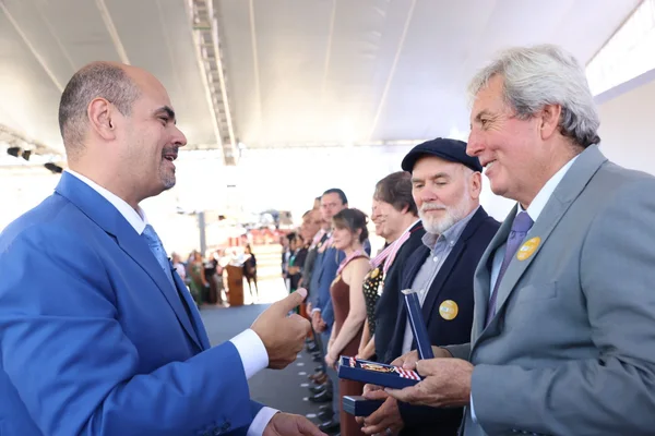 Cerimônia de entrega da Medalha Juscelino Kubitschek, em Diamantina
