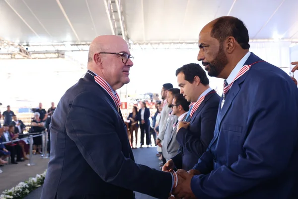 Cerimônia de entrega da Medalha Juscelino Kubitschek, em Diamantina