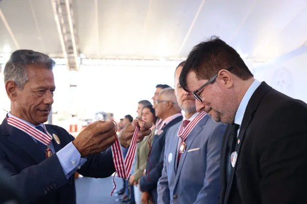 Cerimônia de entrega da Medalha Juscelino Kubitschek, em Diamantina