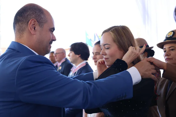 Cerimônia de entrega da Medalha Juscelino Kubitschek, em Diamantina