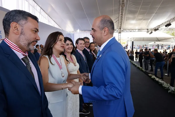 Cerimônia de entrega da Medalha Juscelino Kubitschek, em Diamantina