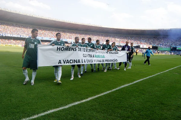 O time do Palmeiras também participou da Campanha Nacional de Vacinação contra a Rubéola